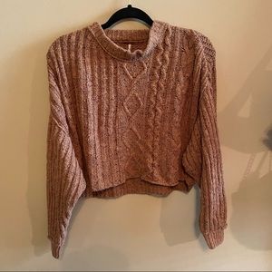 Free People Cropped Sweater